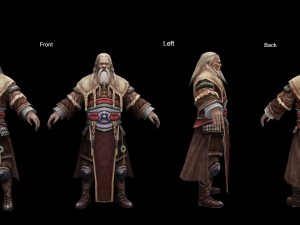 low poly 3d characters-union administrator 3Dモデル