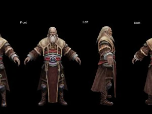 low poly 3d characters-union administrator 3D Model