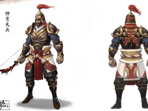 low poly 3d characters - archers 3D Model