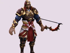 low poly 3d characters - archers 3D Model
