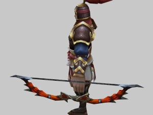 low poly 3d characters - archers 3D Model