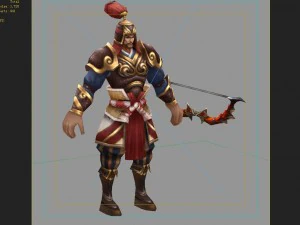 low poly 3d characters - archers 3D Model