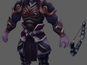 low poly 3d characters - archer soul Modello 3D