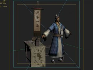 low poly 3d character - yan shi yuan shoushi 3D Model