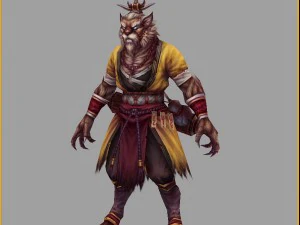 low poly 3d characters - stargazer 3D Model
