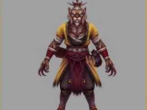 low poly 3d characters - stargazer 3D Model