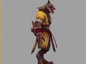 low poly 3d characters - stargazer 3D Model