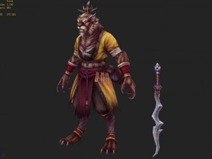 low poly 3d characters - stargazer 3D Model