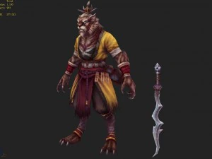 low poly 3d characters - stargazer 3D Model