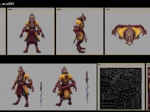 low poly 3d characters - stargazer 3D Model