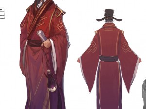 low poly 3d characters-bachelor of imperial academy Modelo 3D