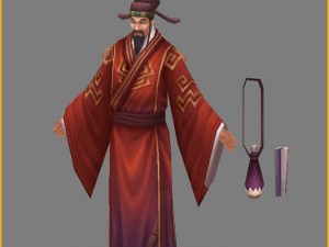 low poly 3d characters-bachelor of imperial academy 3D Model