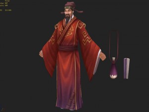low poly 3d characters-bachelor of imperial academy 3D Model