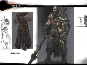 low poly 3d characters-black wind king 06 Modello 3D