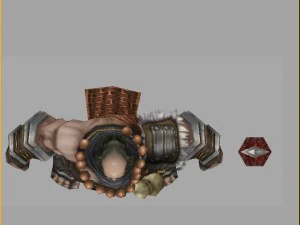 low poly 3d characters-black wind king 06 3D Model