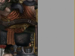 low poly 3d characters-black wind king 06 3D Model