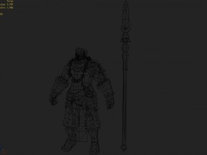 low poly 3d characters-black wind king 06 Modelo 3D