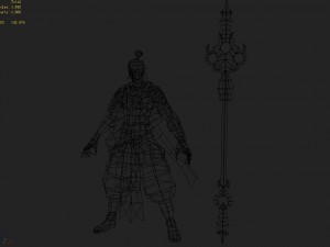 low poly 3d characters - red babe Modelo 3D