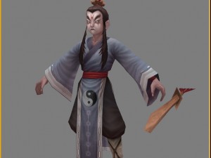 low poly 3d characters - protector 3Dモデル