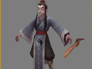 low poly 3d characters - protector 3D Model