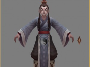 low poly 3d characters - protector 3Dモデル