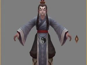 low poly 3d characters - protector 3D Model