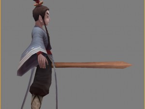 low poly 3d characters - protector 3Dモデル