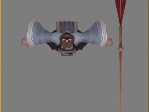 low poly 3d characters - protector 3Dモデル