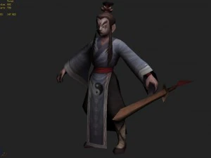 low poly 3d characters - protector 3D Model