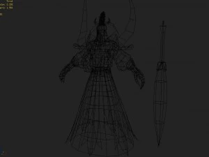 low poly 3d characters - watchman 3D Model