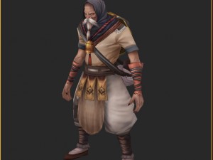 low poly 3d characters-flowers 3D मॉडल