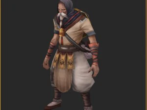 low poly 3d characters-flowers 3D Model