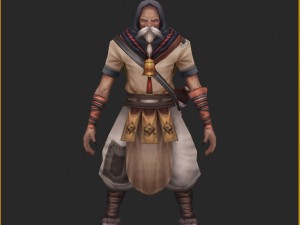low poly 3d characters-flowers 3D मॉडल