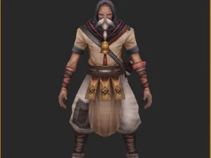 low poly 3d characters-flowers 3D Model