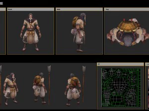 low poly 3d characters-flowers 3D Model