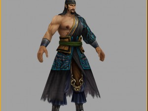low poly 3d characters-royal city dredging officer 3D 모델