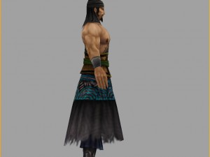 low poly 3d characters-royal city dredging officer 3D 모델