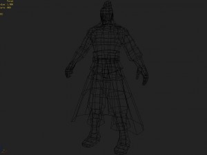 low poly 3d characters-royal city dredging officer 3D 모델