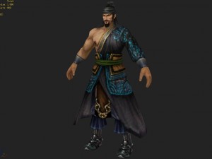 low poly 3d characters-royal city dredging officer 3D 모델