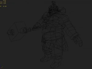 low poly 3d characters- the world magic will 3D Model