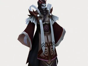 low poly 3d characters-huotian tianshi 3D Model