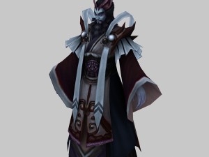 low poly 3d characters-huotian tianshi 3D Модель