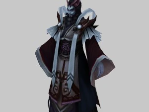 low poly 3d characters-huotian tianshi 3D Model