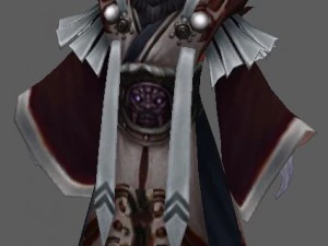 low poly 3d characters-huotian tianshi 3D Model