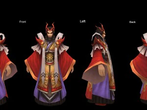 low poly 3d characters-hot day 3 3D Model