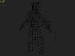 low poly 3d characters - ritual way boy 3D Model