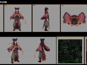 low poly 3d characters - ritual way boy 3D मॉडल