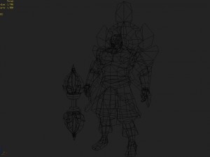 low poly 3d characters-indigo god 3D Model