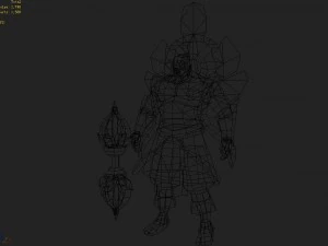 low poly 3d characters-indigo god 3D Model