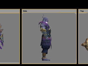 low poly 3d characters-indigo god 3D Model